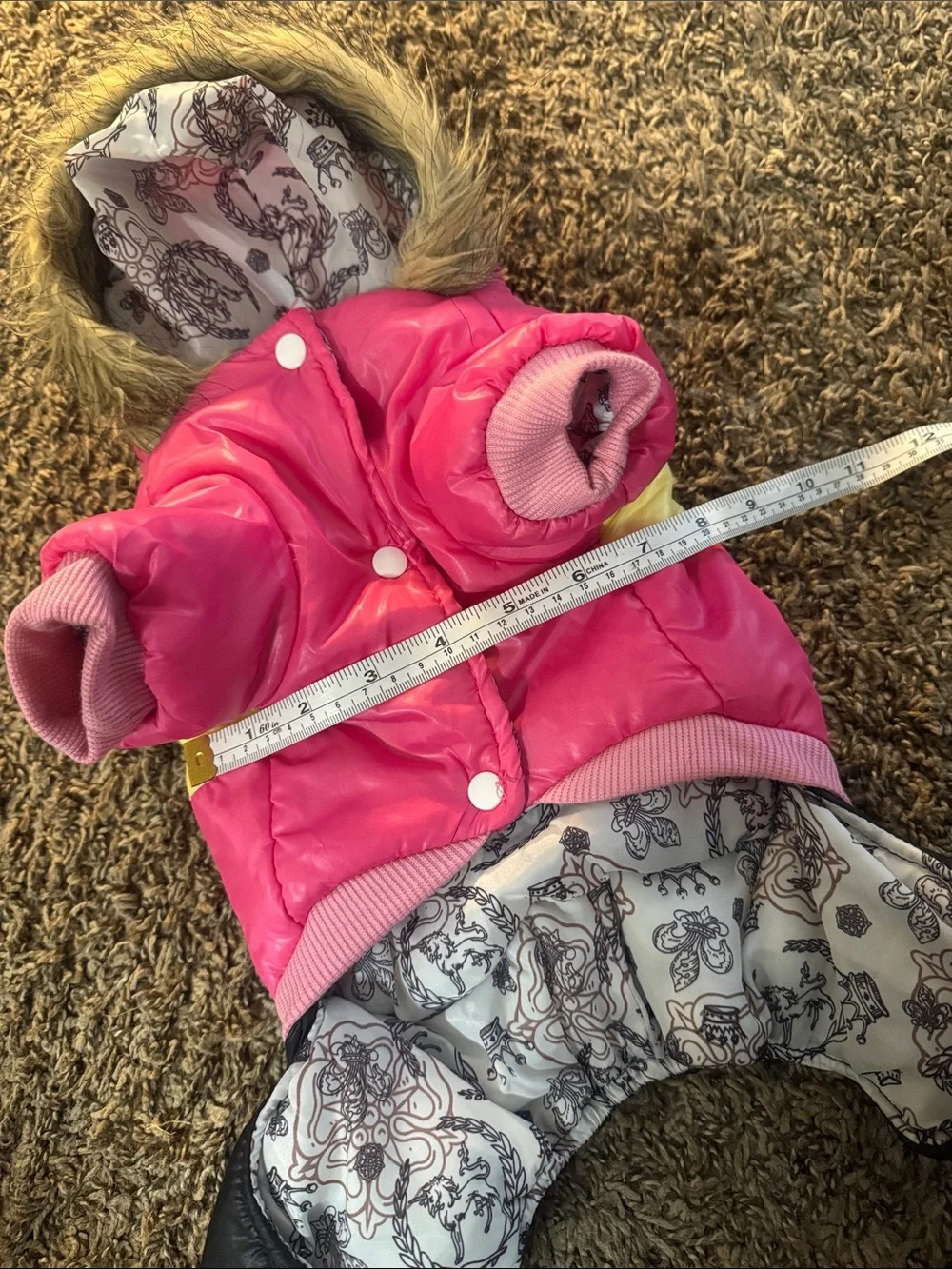 Dog snowsuit